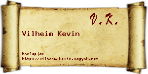 Vilheim Kevin névjegykártya
